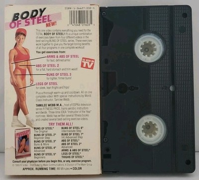 Body of Steel (VHS, 1993) Tamilee Webb - 4 Workouts on One Video