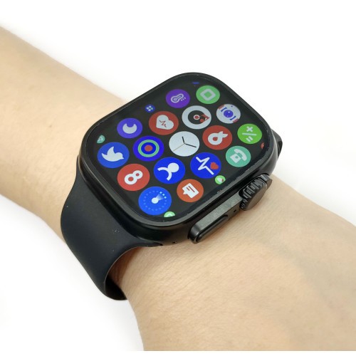 Montre connectée MC39 noire pour le sport et le bureau sur iOS