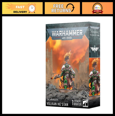 Salamanders Vulkan He'Stan Warhammer 40K Miniature Figure - Collectible Gaming P