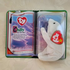 NEW! TY CHILLY The Polar Bear 1994 Mc Donalds Beanie Baby RARE RETIRED