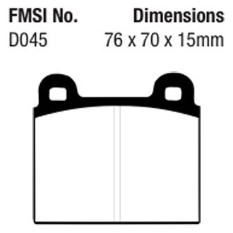 Ferrari 308 GTS 1977-1985 Front Brake pad