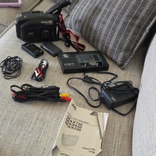 JVC VideoMovie GR-AX230 VHS-C Handheld Camcorder 22x Zoom w/ Case Adapter