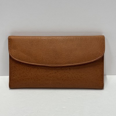 Vintage Wilsons The Leather Experts Brown Leather Trifold Ladies Wallet Mint