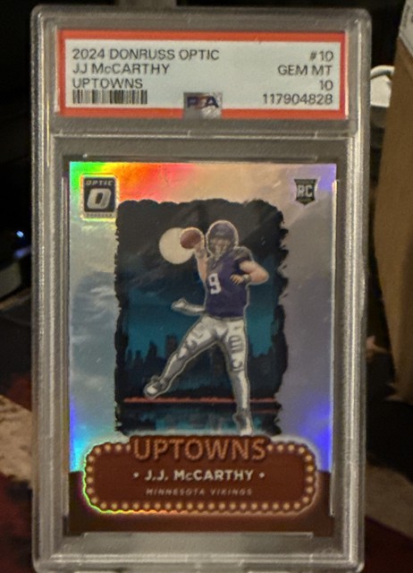 2024 Panini Donruss Optic - Uptowns J.J. McCarthy #10 (RC) PSA 10 Gem MINT