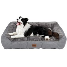 Orthopedic Dog Bed for Large Dogs - Extra Thick Supportive Dog Couch Bed, Pet...
