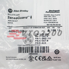 New Allen-Bradley 440N-Z21S26J Non Contact Switch,SensaGuard,2 N.C. Safety