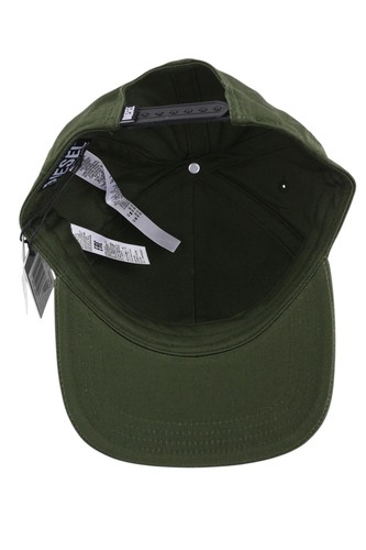 DIESEL Corry-Gum Men Cap 1 Baseball Green Cotton Front Logo All Seasons RRP€70 - Picture 5 of 13
