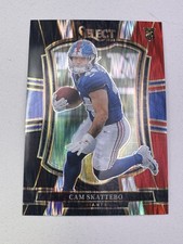 2025 Panini Select - Premier Level Cam Skattebo 195 Black & Red Shock Prizm (RC)