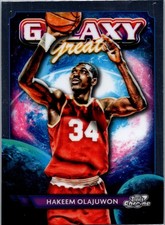 2023-24 Topps Chrome Cosmic #GG-19 Hakeem Olajuwon Galaxy Greats
