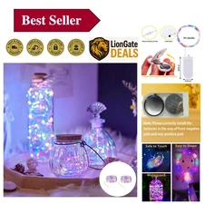 Waterproof LED String Lights - 20 Colorful Fairy Lights for Holiday Joy (2 Pack)