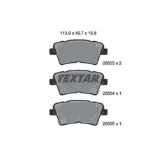 Satz Bremsbeläge Bremsklötze hinten für KIA Optima JF | 23984557