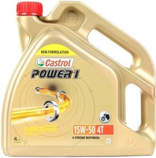 CASTROL POWER 1 4T  15W50 ACEITE DE MOTOR TRANSPARENTE 4L