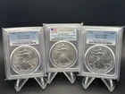 Lot Of 3 - MS69 $1 American Silver Eagle 1 Oz PCGS