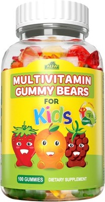 ALFA VITAMINS Multivitamin Gummy Bears for Kids with 13 Essential nutrients Incl