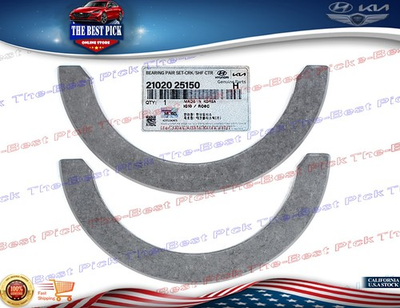 #ad Crankshaft Thrust Washer SET ⭐ OEM ⭐ 2006 2026 Genesis Hyundai Kia 2102025150 $12.68