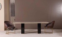 Esszimmer Set Luxus 4X StüHle+Esstisch Essgruppe Garnitur LehnstüHle Modern