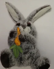 Vintage Commonwealth 1987 Plush Bunny Rabbit Stuffed Animal with Carrot