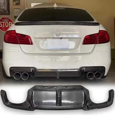 Rear Bumper Diffuser Lip Spoiler REAL CARBON For BMW 5 Series M5 F10 3D Style