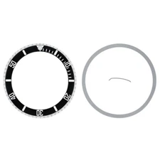 Bezel & Insert Rotating Kit For Rolex Submariner 16610, 16800 16808 16610V Black