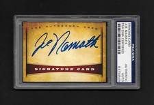 Joe Namath Signed Signature Card New York Jets Super Bowl III 3 PSA/DNA AUTO