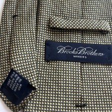 Vtg Brooks Brothers Silk Tie Black Label Woven Foulard Preppy Business Essential