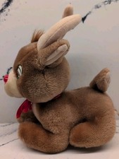 Vintage 1992 Applause Rudolph The Red Nosed Reindeer Stuffed Plush 8" duracell