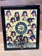 2001 Seattle Mariners Wall Clock Wall Deco (in Original Box)  *Clock Not Working