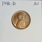 1941 D Lincoln Wheat Cent Penny  AU Denver
