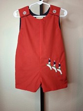 The Beaufort Bonnet Company Boys Red Romper 18-24M