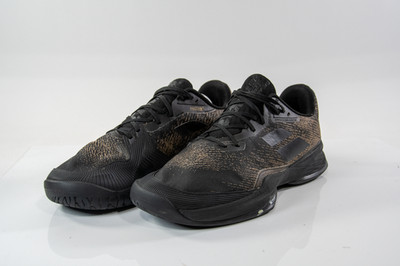 Babolat Jet Mach 3 All Court Tennis Shoes Black/Gold/White | Men's Size 12.5
