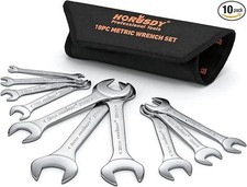 Horusdy Thin Wrenches Set Metric 10-piece 10pcs Silvery Horusdy Thin Wrenches Set Metric 10-piece 10pcs Silvery