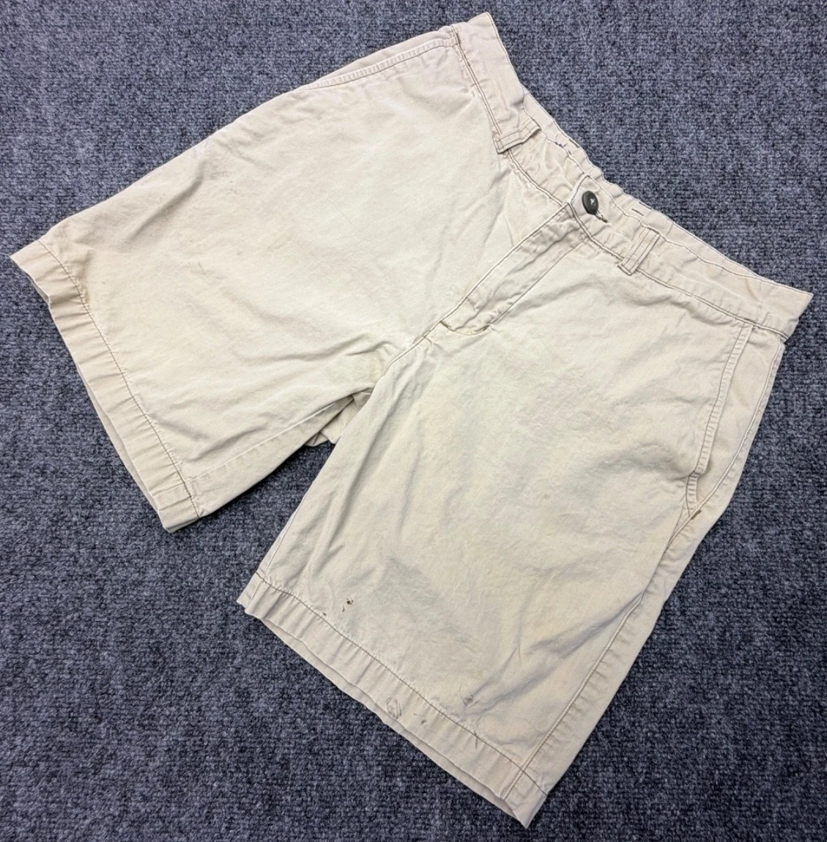 Patagonia Organic Cotton Shorts Mens 30 Khaki Beige Chino Outdoor Casual Hiking