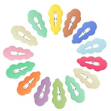 40pcs Candy Colored Snap Hair Clips for Little Girl Non Slip Barrettes Hairpin
