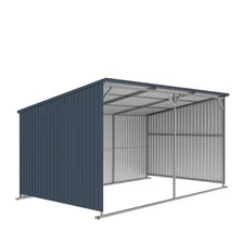 Large 240sqft Metal Shelter, 12x20, Galvanized Against Rust & Wear
