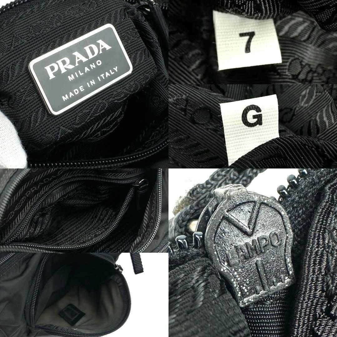 Prada Triangular Logo Shoulder Bag Silver Hardwar… - image 9