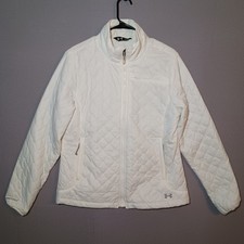 Under Armour Womens Infrared Coldgear CGI Micro Jacket Large White Full Zip