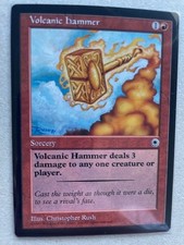 Magic The Gathering trading card 1997 Volcanic hammer