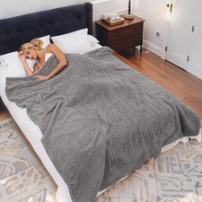Heated Blanket Full Size Electric Blanket 72" x 84" with 5 Levels Heating  1...