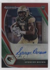 2021 Panini Prizm Draft Picks Red 61/199 Spencer Brown #DPA-SPB Auto 2r7