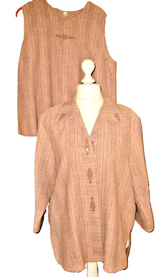 Damen Blusenjacke + Top Gr.XL , 2tlg.