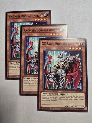 3x XX-Saber Boggart Knight 1st Edition Common L26D-ENX09 Yu-Gi-Oh!