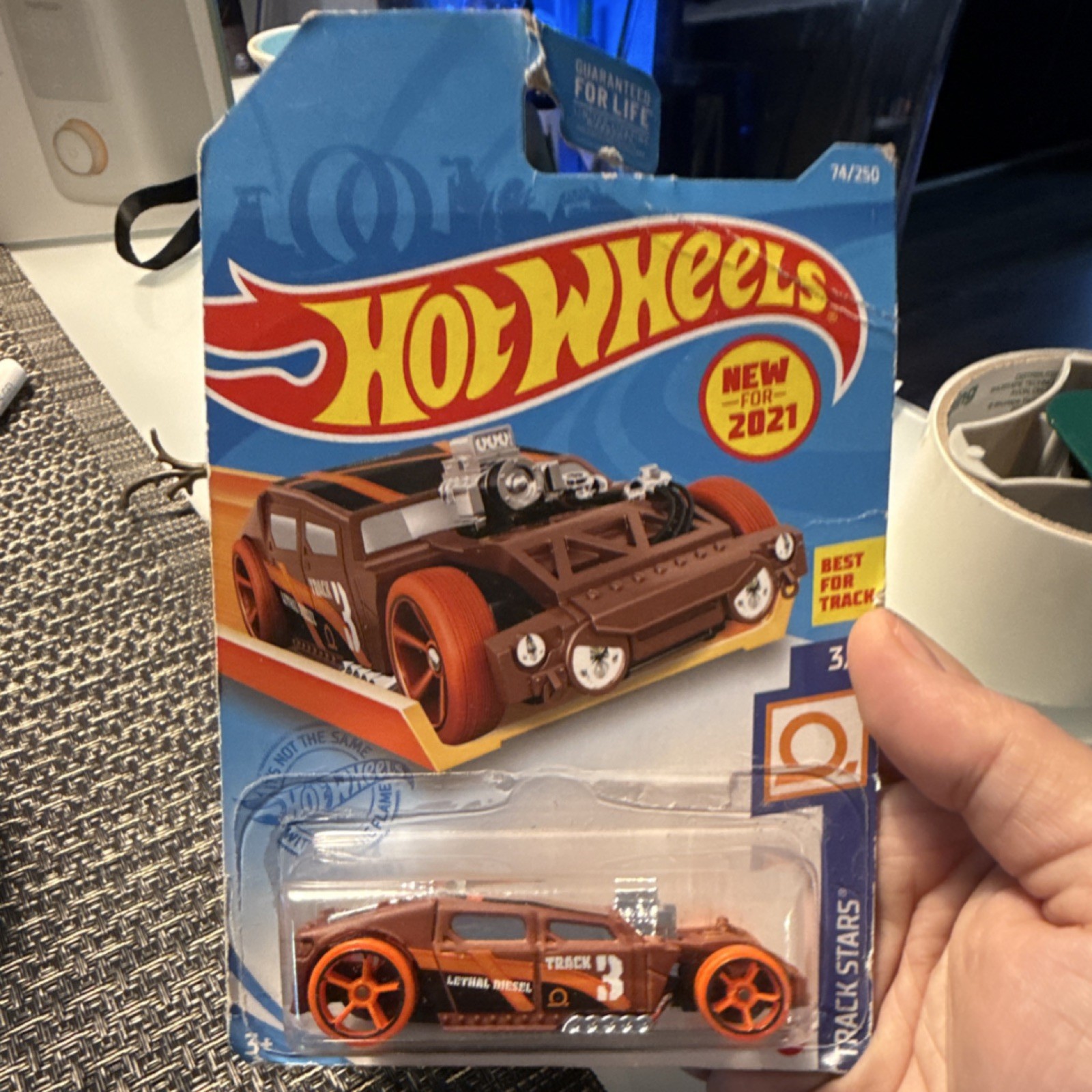 Hot Wheels Lethal Diesel Track Stars 2021 1:64 Diecast Car Brown Orange