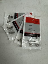  3 4 Packs of Radio Shack 1.5 AMP 250 Volt Fuses P/N 270-1022 FREE SHIPPING 
