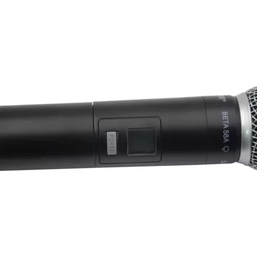 GLXD4 + BETA58A Shure Vocal Dwukanałowy bezprzewodowy system mikrofonowy UHF Ręczny - Zdjęcie 9 z 10