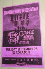 We Came as Romans Poster 2010 ORG Concert Show Flyer In Fear And Faith / Confide
