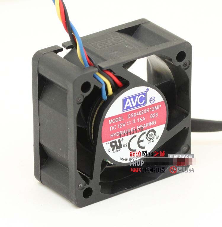 AVC DS04020R12MP 4020 12V 0.15A 4-wire support PWM cooling fan
