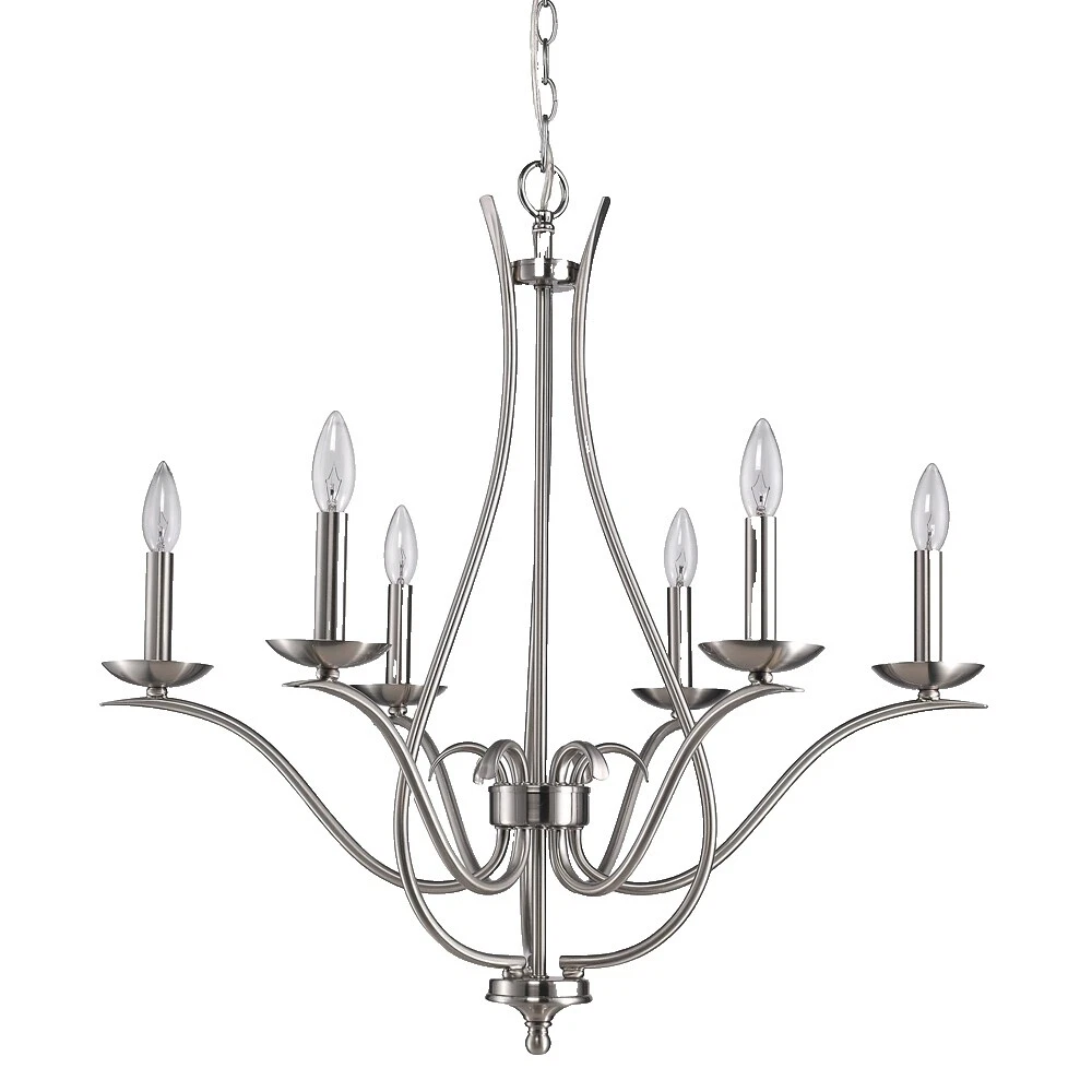 Candelabros y accesorios de techo de níquel country