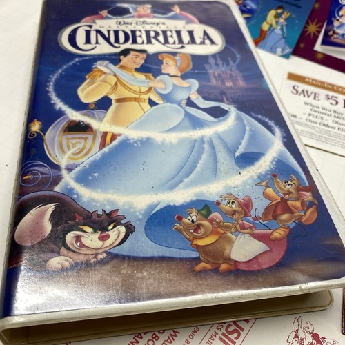 Walt Disney’s Cinderella Masterpiece Collection VHS #5265 RARE w Original Adver
