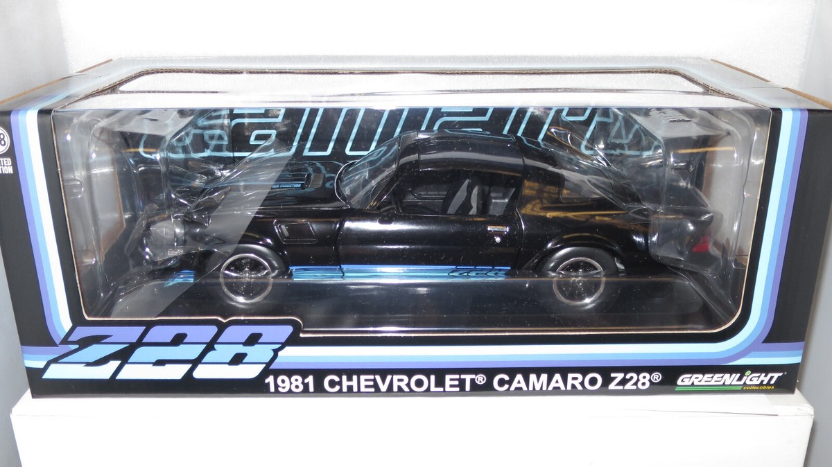 GREENLIGHT 1/18 1981 CHEVROLET CAMARO Z28 BLACK LIMITED