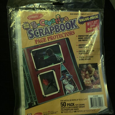 B-creative ScrapBook Top-Load Page Protectors (8.5 X 11 Inches) 3 Ring 50 Pack